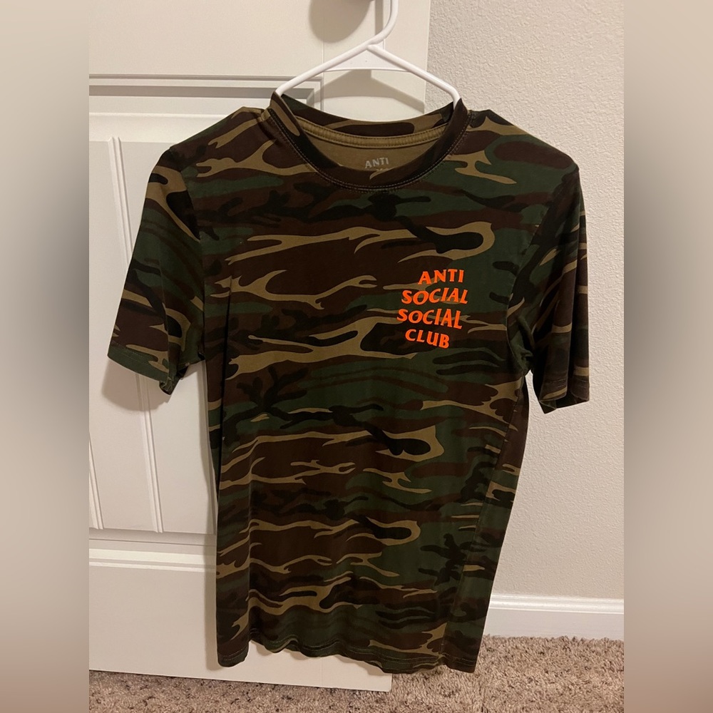 Anti Social Social Club Green Ghost Camo Tee